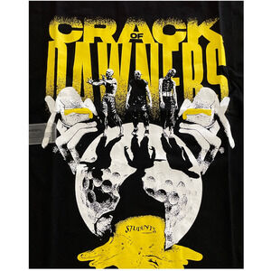 Students Golf T-Shirt "Crack Of Dawners" Small Black Streetwear New